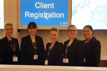Image Hospitality at the Client Registration Desk in Paris