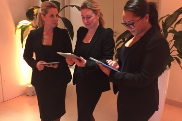Image Hospitality: Some of our hostesses working on a VIP event in Paris